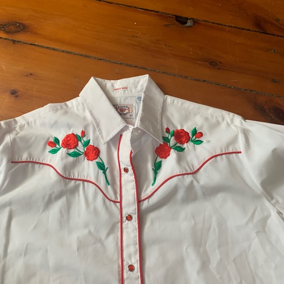 Vintage Western Rodeo Shirt - Size Large - Picture 3 of 8